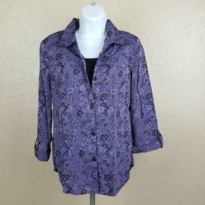 CB Career Women's Top Size Medium Purple D02